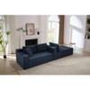 Dolonm 103.2 in. Corduroy L-Shaped Cloud Sectional 4-Seater Sofa Deep Seat Couch No Assembly（Black） - 4 of 4