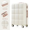 Dexmalle Luggage Sets 4 Piece, ABS Durable Suitcase with Travel Bag - 3 of 4