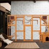 Gulches 71in H x 118in W x 37in D SkyPalace Cat Catio Natural Wood 1 Pack Multi Cat Livestock Supplies Product type - 4 of 4