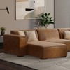 WyndenHall Biggs Left Chaise Module Caramel Brown - 2 of 4