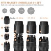 Pellebant Umbrella Base Patio with 4 Wheels, 55lbs Round Heavy Duty Concrete Stand for Outdoor Market Umbrella - 3 of 4
