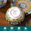 vancasso 18 Piece Dinnerware Set, Bohemian Style, Dinner /Dessert Plate And Soup Plate, Serve For 6 Person, Microwave And Dishwasher Safe - 4 of 4