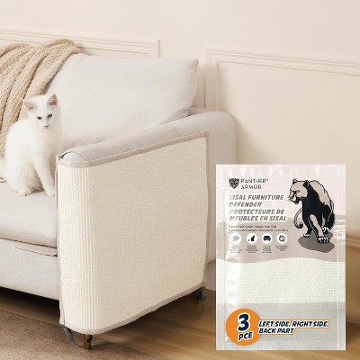 Panther Armor Sisal Cat Couch Protector Guard, Prevents Cat Scratching Furniture, Durable Furniture Protectors