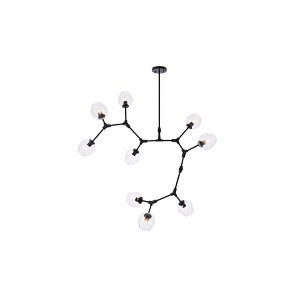 Elegant Lighting Cavoli 9 - Light Chandelier in  Black - 1 of 4