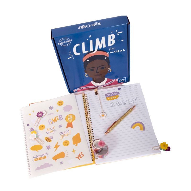 LeadHER Climb like Amanda Empowerment Journal Craft Kit - Kids Crafts, 4 of 12