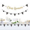 Big Dot of Happiness Reunited - School Party Letter Banner Decoration - 36 Banner Cutouts and No-Mess Real Gold Glitter Class Reunion Banner Letters - 2 of 4