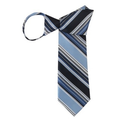 Men's Stripe 3.5 Inch W And 20 Inch L Zipper Neckties
