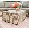 Leisure Made Riviera 5pc Wicker Sectional in Tan Fabric - 4 of 4