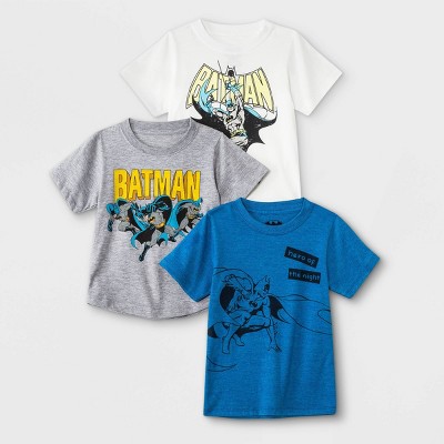 Batman 2-piece Toddler Boy Figure Print Short-sleeve Tee and Elasticized Colorblock Shorts Set