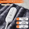 Heated Electric Throw Blanket, Fast Heating Electric Blankets with 5 Heating Levels & 4 Hours Auto Off, Grey Tie-Dye, 72" x 84" - 3 of 4