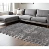 Gray Medallion Non Skid Area Rug - 2 of 4