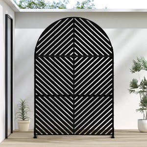 Lirago 72 in Galvanized Fence Panels Outdoor Privacy Screen - 1 of 4