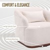Circular Swivel Seat, Plush Accent Sofa for the Lounge, Full 360° Rotating Barrel Chair - 2 of 4