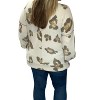 Women's Oversized Leopard Sweater - honeyme - 2 of 2