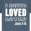 Boys' - Instant Message - Loved John 3:16 Short Sleeve Graphic T-Shirt - 2 of 4