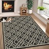 Outdoor Rug Modern Geometric Waterproof Patio Carpet Stain-Resistant Lightweight Non-Shedding Low Pile Floor Cover for Balcony RV - 3 of 4