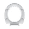 CuisinSmart 17"/19" Toilet Seat, Quick-Attach Hardware with Grip-Tight Bumpers, Quick-Release, Slow-Close Toilet Seat - 4 of 4