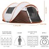 Boersma Camping Instant Pop Up Tent, 6 Person, Water Resistant Dome, Easy Setup for Camping Hiking and Outdoor, Portable with Carry Bag, 3 Season - 4 of 4