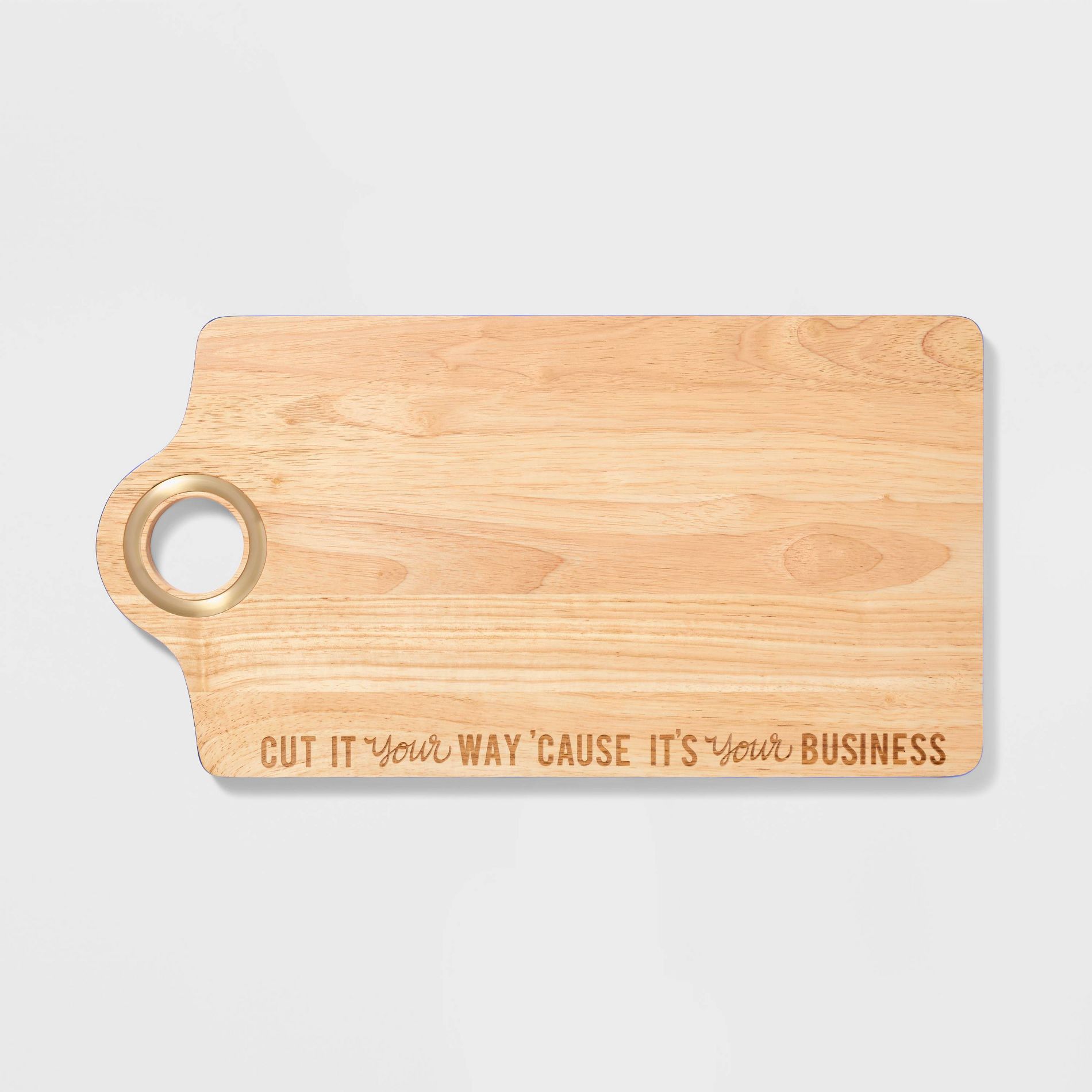 Wood Cutting Board "Cut It Your Way Cause It's Your Business" - Tabitha Brown for Target