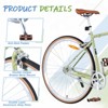 Aukfa 700C Single Speed Road Bike - Retro Steel Frame City Bike - Comfort Hybrid Bike with Alloy Rims and Caliper Brakes, Unisex - 4 of 4