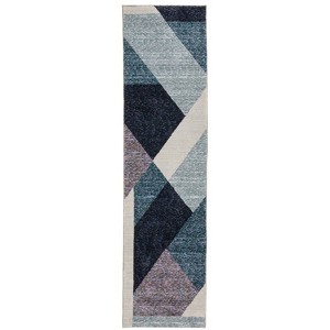 Oriental Weavers Strada STR08 Blue/ Purple Indoor Area Rug - 2'3" x 8' - 1 of 4