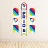 Big Dot of Happiness Love is Love - Pride - Hanging Vertical Paper Door Banners - Rainbow Party Wall Decoration Kit - Indoor Door Decor - 3 of 4