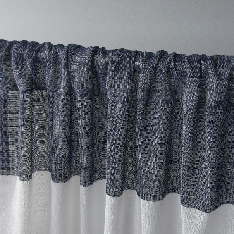 Set of 2 Darma Rod Pocket Light Filtering Window Curtain Panels - Exclusive Home, 3 of 7