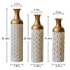 GDFStudio Hani Glam 3 Piece Metal Decorative Vases - 3 of 4