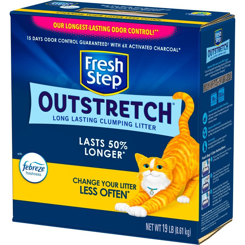 Fresh Step Outstretch Febreze Scented Cat Litter - 19lbs, 5 of 25