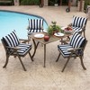 Arden 24"x17" Outdoor Dining Chair Cushion Set - 4 of 4