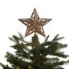 Kurt Adler Unlit Gold Glittered 5-Point Star Christmas Treetop, 8" - 2 of 2