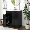 ALEXOUN 30 Inch Freestanding Bathroom Vanity with Ceramic Sink and Ample Storage & 2 Soft-close Doors and Double-tier Deep Drawer - 2 of 4