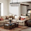 4-Light Bronze Crystal Dimmable Tiered Chandelier - 3 of 4
