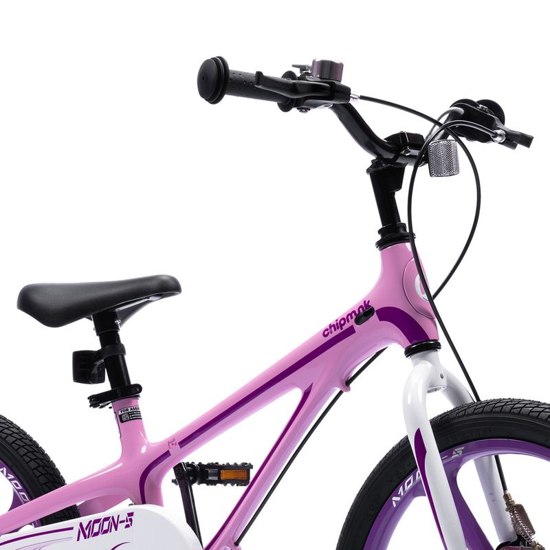 RoyalBaby Moon-5 Lightweight Magnesium Frame Kids Bike with Dual Hand Brakes, Training Wheels, Bell & Tool Kit for Boys and Girls, 3 of 7
