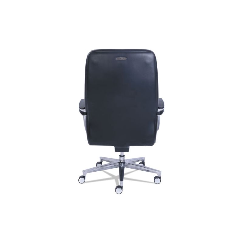 La-Z-Boy Commercial 2000 High-Back Executive Chair, Supports Up to 300 lb, 20.25" to 23.25" Seat Height, Black Seat/Back, Silver Base, 4 of 8