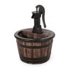NAYSAYE Fountain Rustic Barrel Pump Hand Crafted Style with Classic Farmhouse Charm for Garden Patio Outdoor, Wood, 19.75"*26.5"*18.87" - 2 of 4