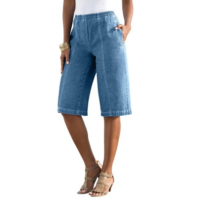 Roaman's Women's Plus Size Complete Cotton Bermuda Short