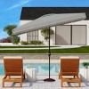 Milan Fringe 6.5 X 10 Ft Rectangle Crank Umbrella - PAT8308 - Safavieh - 2 of 4
