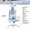 NicBex 300lbs Swivel Gaming Chair with Adjustable Height,Lumbar&Head Pillow,Wheels,Ergonomics Office Chairs Video Game Chaise for Office&Home - 4 of 4
