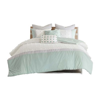 Gracie Mills Olga 7-Piece Cotton Jacquard Comforter Set
