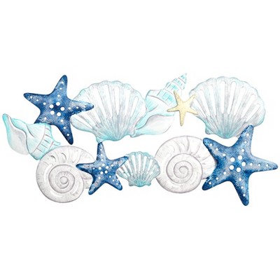 The Lakeside Collection Seashell Wall Art-Coastal Beach Decor