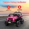 Jojoka 12V Kids Electric Ride-On Truck with Remote Control, 3 Speeds, 6MPH Max, Spring Suspension, LED Lights, Music - 4 of 4