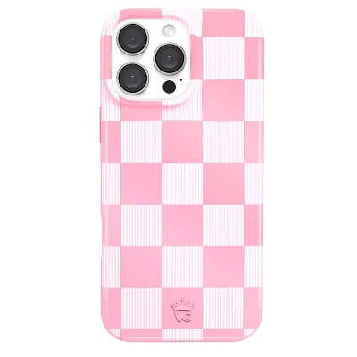 VELVET CAVIAR Apple iPhone 16 Pro Max MagSafe Case - Pink Pastel Checker