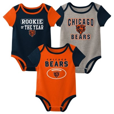 NFL Chicago Bears Baby Boys' 3pk Bodysuit Set