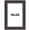 PosterPalooza | 3.5" Wide Ornate Black Picture Frame - UV Acrylic, Foam Board Backing, Hanging Hardware - 2 of 4