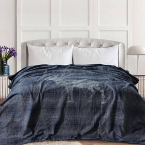 Tribeca Living Organic Cotton Oversized Blanket - 1 of 4