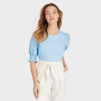 Women's Puff Elbow Sleeve Blouse - Who What Wear™
