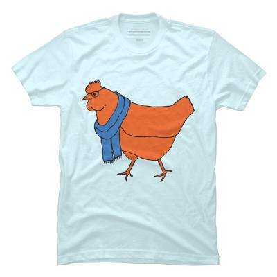 Men's Design By Humans The Hipster Chicken By TabithaDesigns T-Shirt