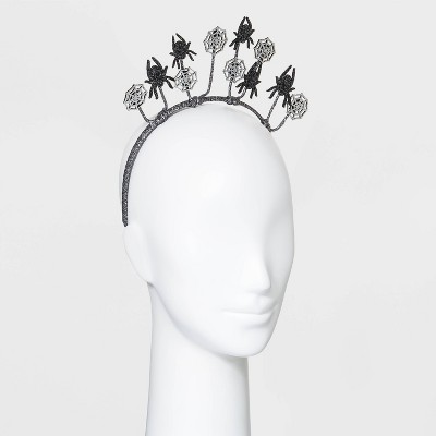 Glitter Spider and Cobweb Charm Headband