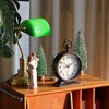 Aoibox Vintage Mantel Clock with Handle, Antique Metal Desk Clocks, Retro Table Clock for Bedroom Living Room Shelf Farmhouse Fireplace D¨¦cor - 2 of 4